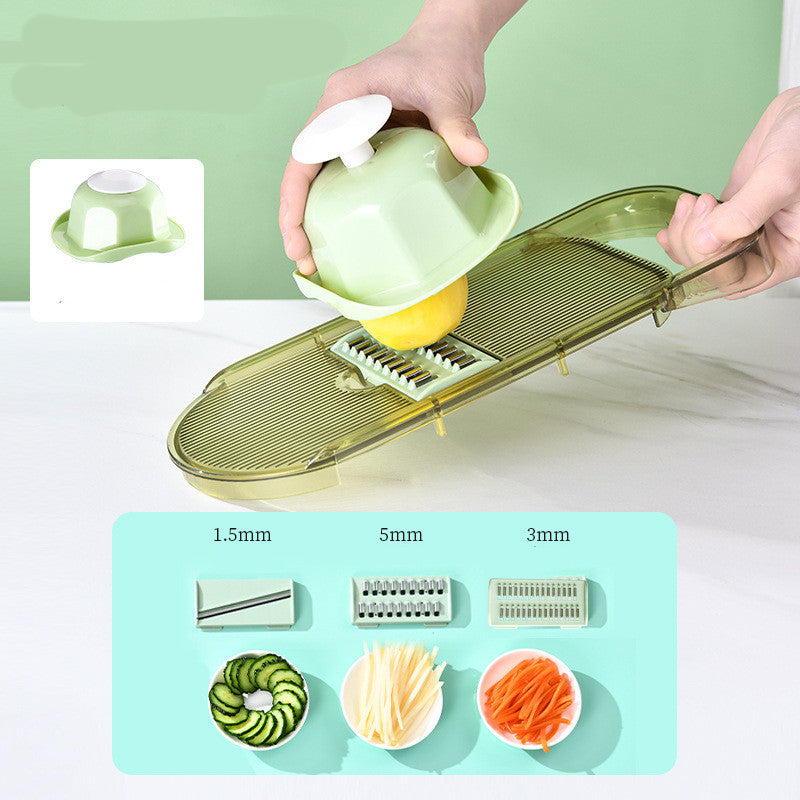 Vegetable slicer basic set, 3-6 parts, transparent – Baldschi