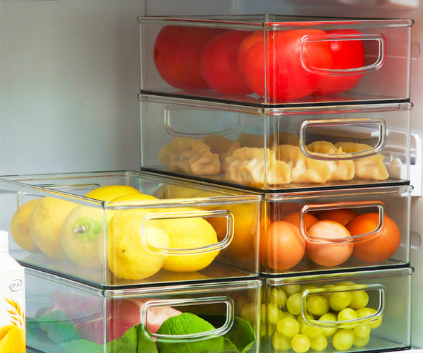 Gefrierschrank-Aufbewahrungsbox | Gefrierboxen mit Deckel | Tragbare und  stapelbare, durchsichtige Gefrierbehälter für Küche, Schreibtisch, Schrank